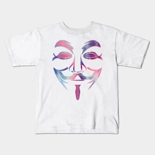 Optical Swirl and Guy Fawkes Kids T-Shirt